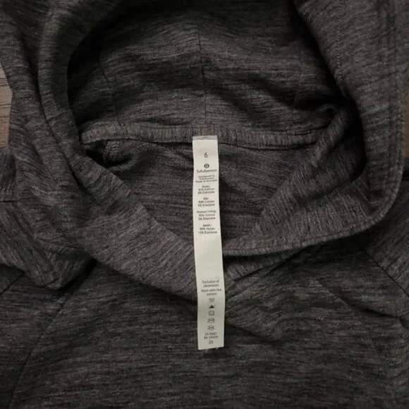 Lululemon Scuba Pullover Heathered Core Dark Grey - Picture 6 of 8